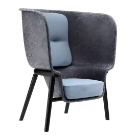 Pod pet felt privacy chair by de vorm